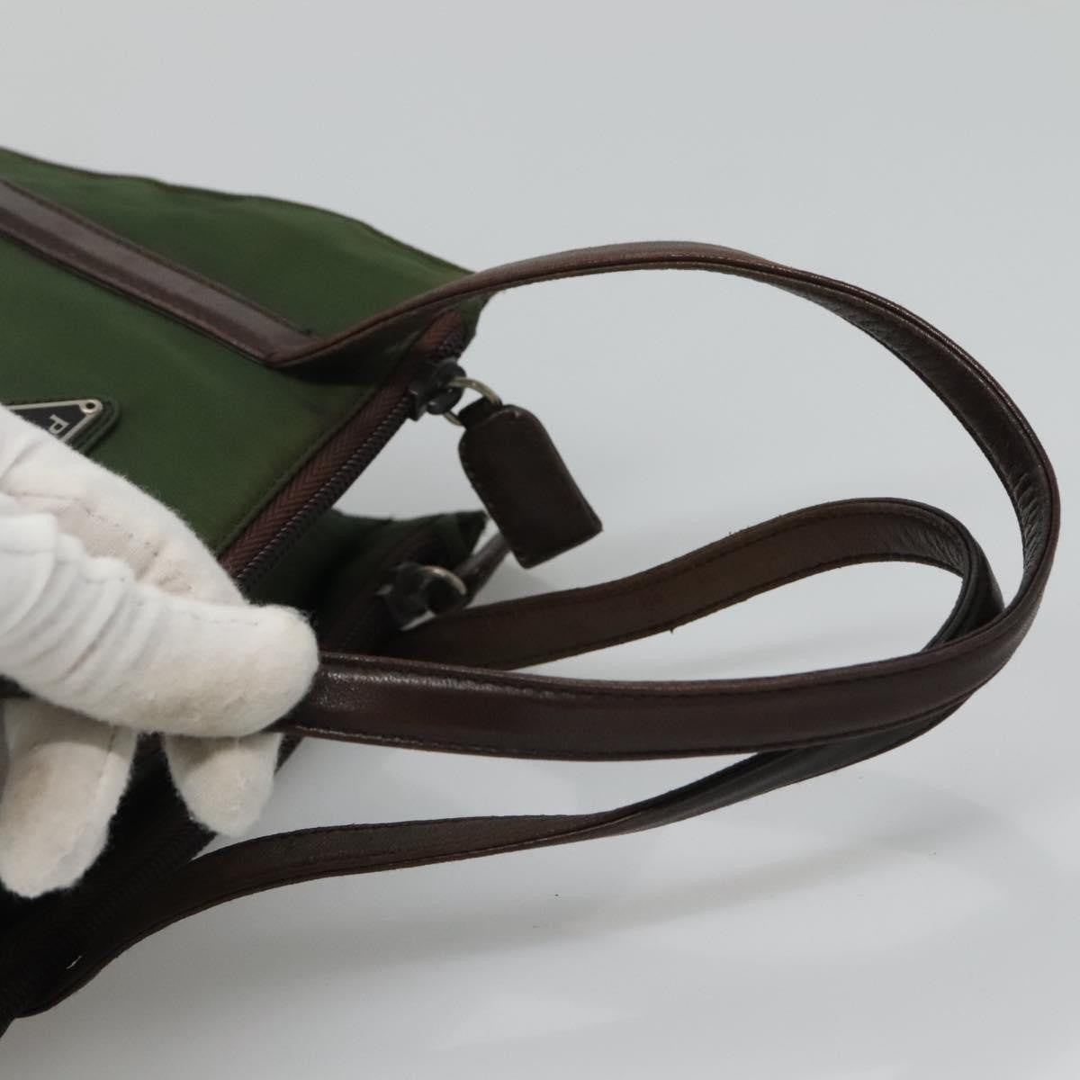 Prada Vintage Handbag Tessuto, KHAKI, NYLON, Handbag