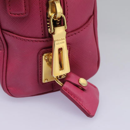 Prada Vintage Bauletto Bag Leather, PINK, LEATHER, Handbag