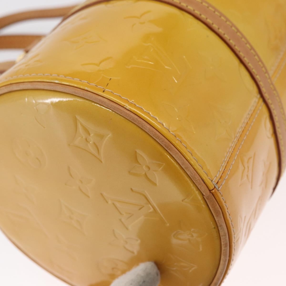 Louis Vuitton Bedford Handbag Monogram Vernis, YELLOW, PATENT_LEATHER, Handbag