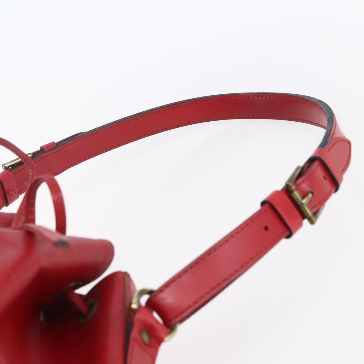 Louis Vuitton Noe Shoulder bag Leather, RED, LEATHER, Shoulder bag