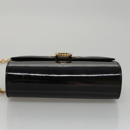 Salvatore Ferragamo Gancini Box Crossbody Bag Patent leather, BLACK, PATENT_LEATHER, Shoulder bag