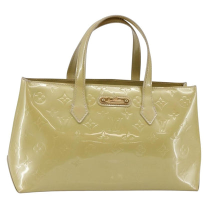 Louis Vuitton Wilshire Handbag Monogram Vernis, BEIGE, PATENT_LEATHER, Handbag