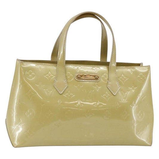 Louis Vuitton Wilshire Handbag Monogram Vernis, BEIGE, PATENT_LEATHER, Handbag