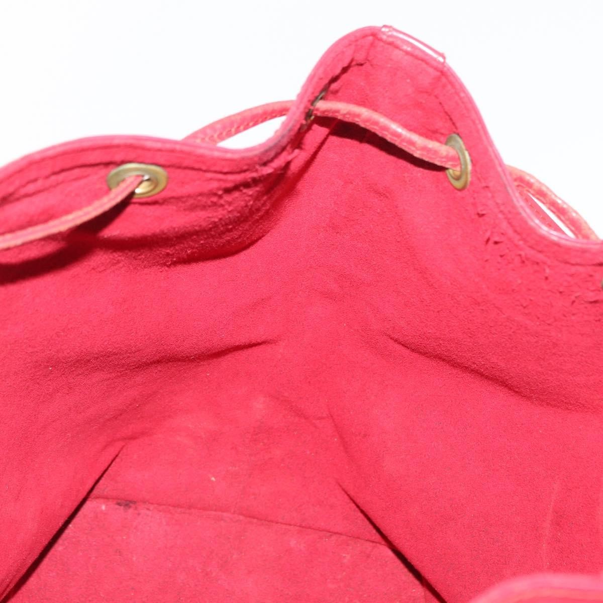 Louis Vuitton Petit Noe Handbag Epi Leather, RED, LEATHER, Shoulder bag