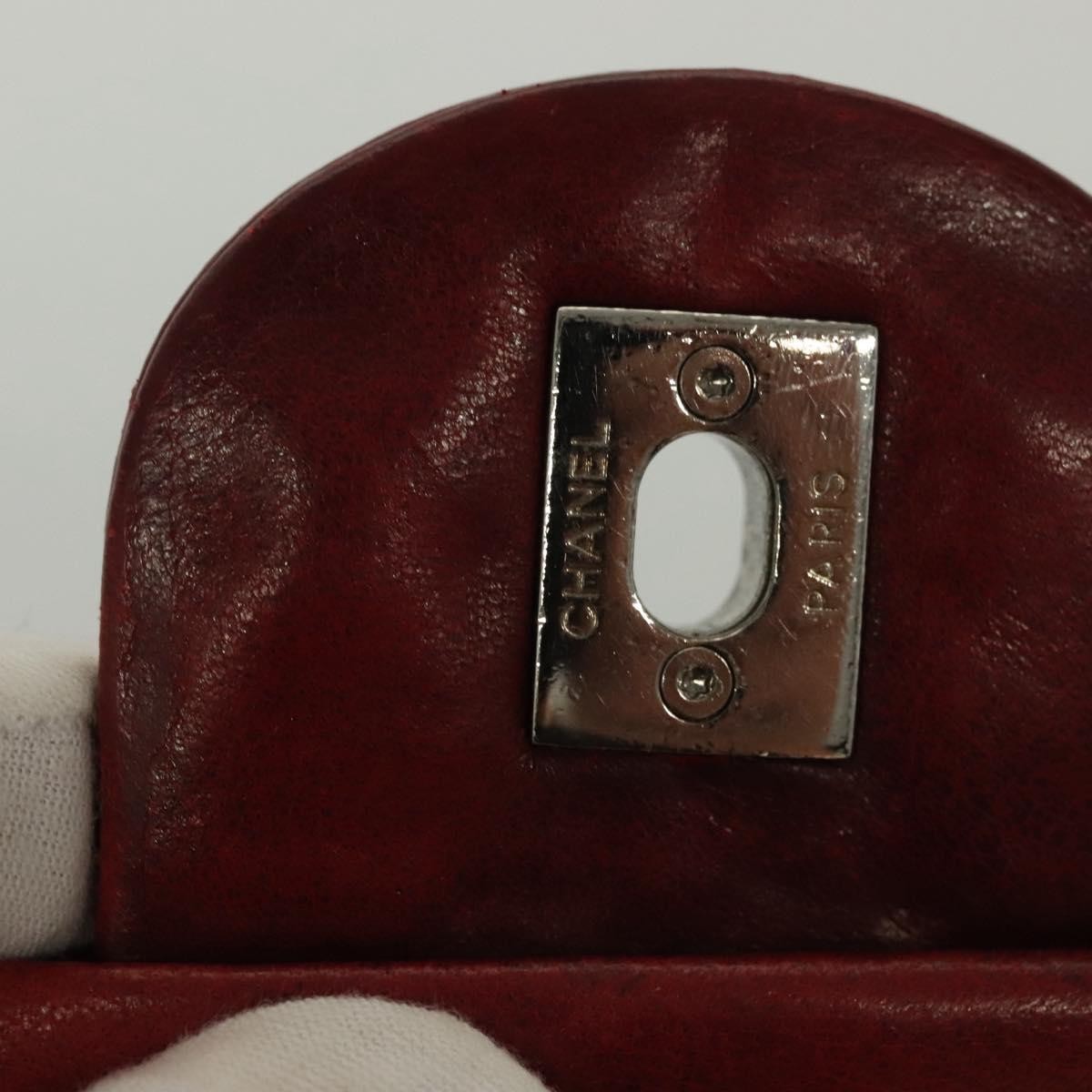 Chanel Now and Forever Flap Bag Quilted Lambskin, RED, LEATHER, Shoulder bag