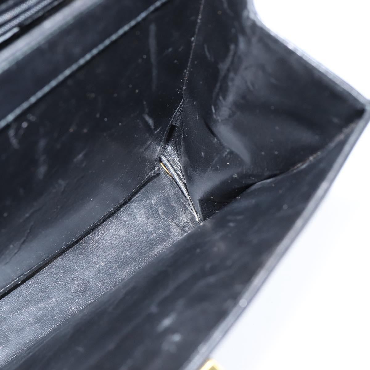 Salvatore Ferragamo Gancini Convertible Top Handle Bag Leather, BLACK, LEATHER, Handbag