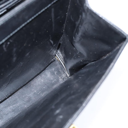 Salvatore Ferragamo Gancini Convertible Top Handle Bag Leather, BLACK, LEATHER, Handbag