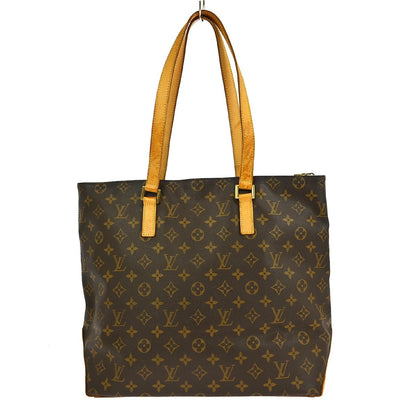 Louis Vuitton Cabas Mezzo Monogram Canvas, BROWN, CANVAS, Tote bag