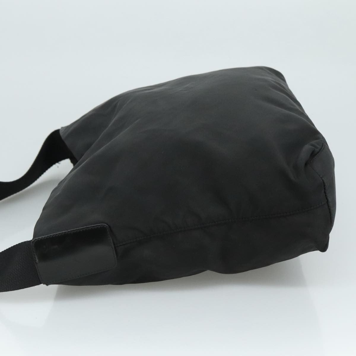 Prada Flat Messenger Bag Tessuto, BLACK, NYLON, Shoulder bag