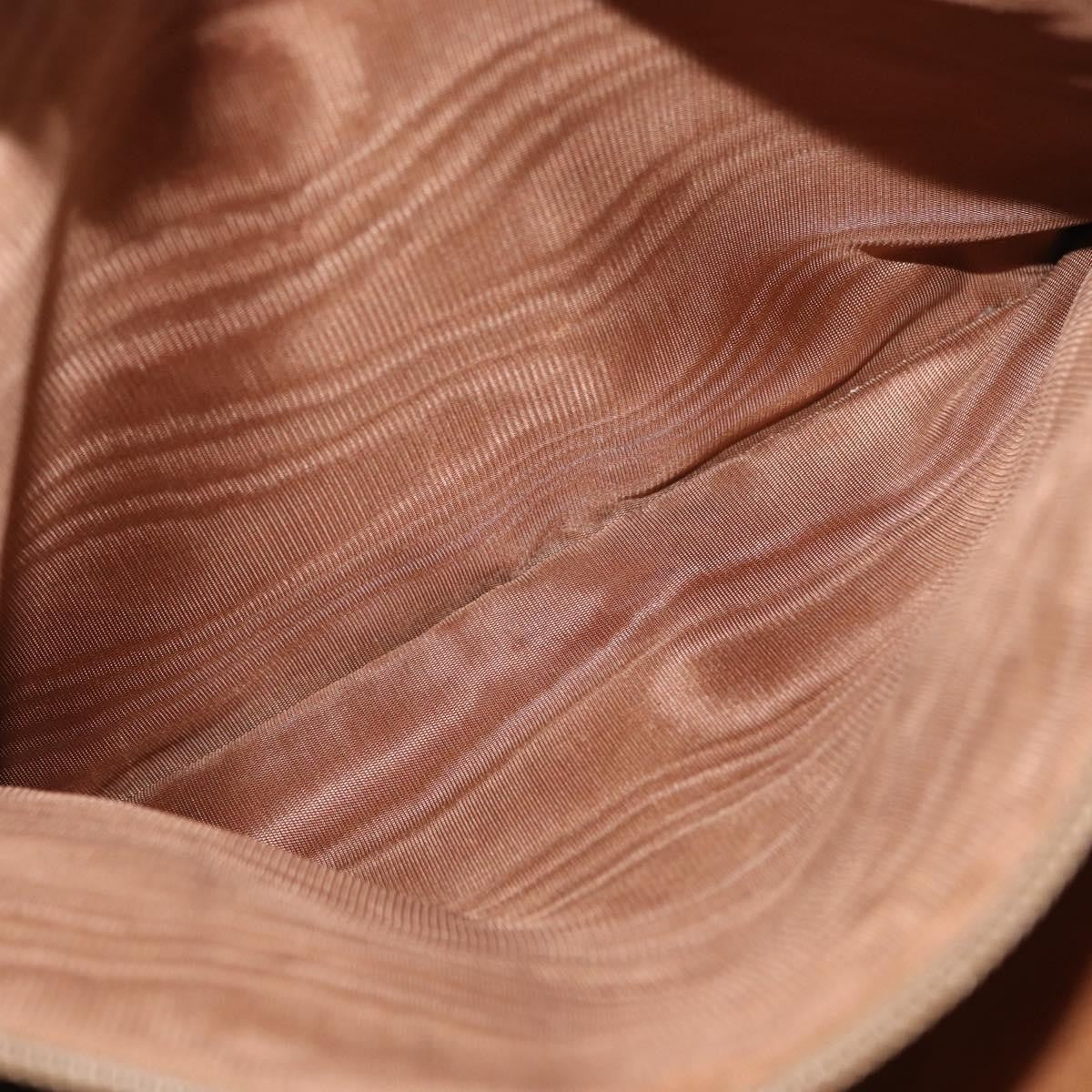 Celine Vintage Macadam Shoulder Bag Canvas and Leather, BROWN, PVC, Shoulder bag