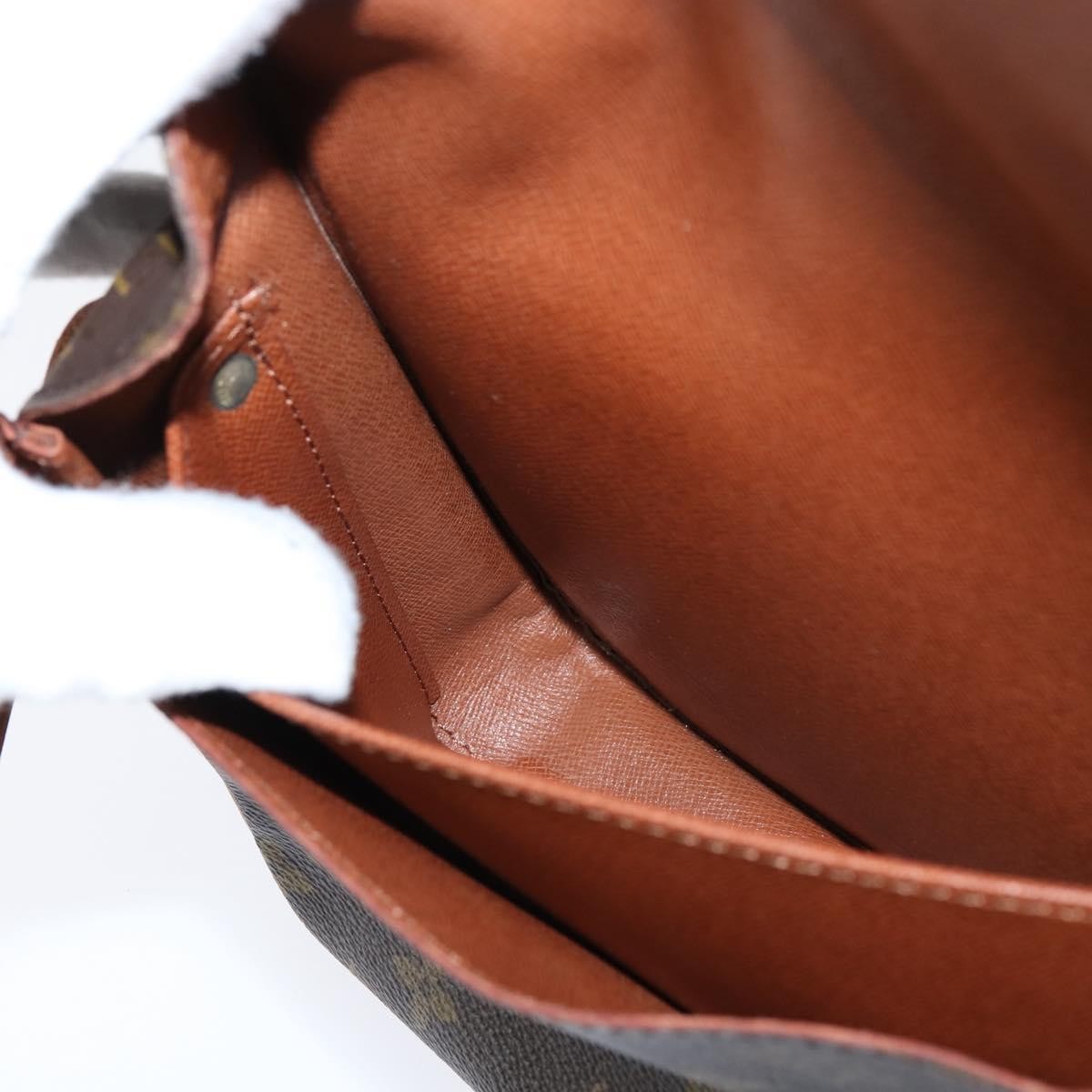 Louis Vuitton Cartouchiere Handbag Monogram Canvas, BROWN, CANVAS, Shoulder bag