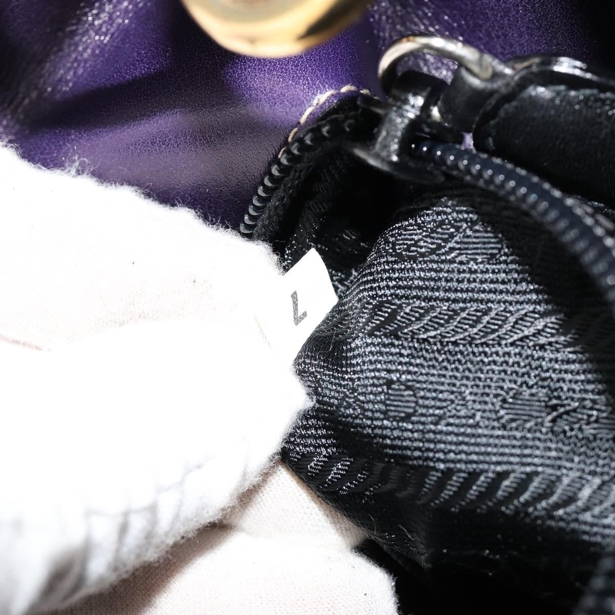 Prada Chain Shoulder Bag Leather, Purple, Leather, Handbag