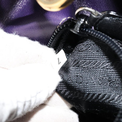 Prada Chain Shoulder Bag Leather, Purple, Leather, Handbag