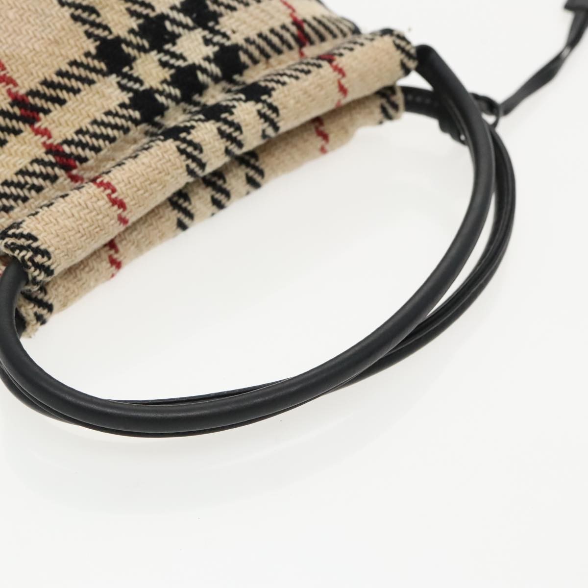 Burberry Nova check Pochette Canvas, BEIGE, CANVAS, Clutche & pouche