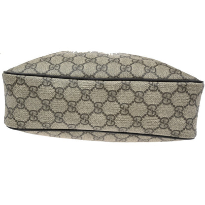 Gucci Front Zip Messenger GG Coated Canvas, BROWN, CANVAS, Shoulder bag