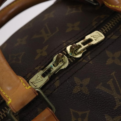 Louis Vuitton Keepall Bag Monogram Canvas, BROWN, CANVAS, Travel bag