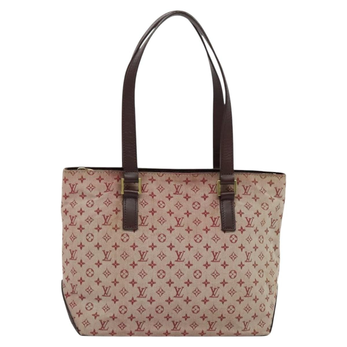 Louis Vuitton Cabas Piano Monogram Canvas, RED, CANVAS, Tote bag