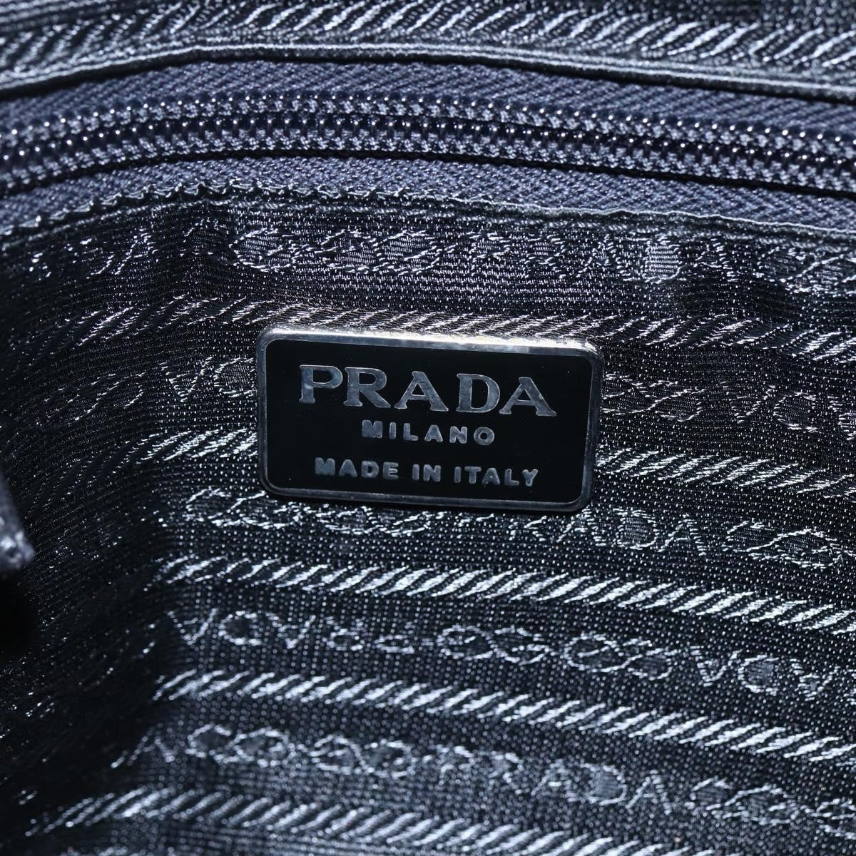Prada Vintage Shoulder Bag Leather, BLACK, LEATHER, Shoulder bag