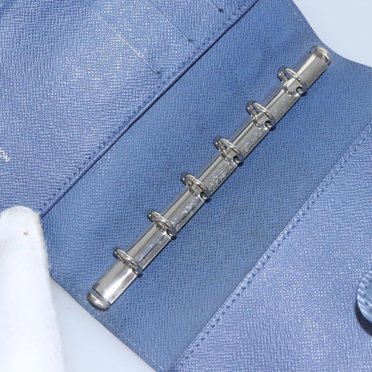 Louis Vuitton Agenda Cover Epi Leather, BLUE, LEATHER, Wallets