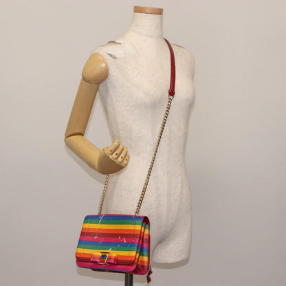 Salvatore Ferragamo Vara Bow Crossbody Bag Leather, MULTICOLOUR, LEATHER, Shoulder bag