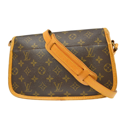 Louis Vuitton Sologne Handbag Monogram Canvas, Brown, Canvas, Shoulder Bag