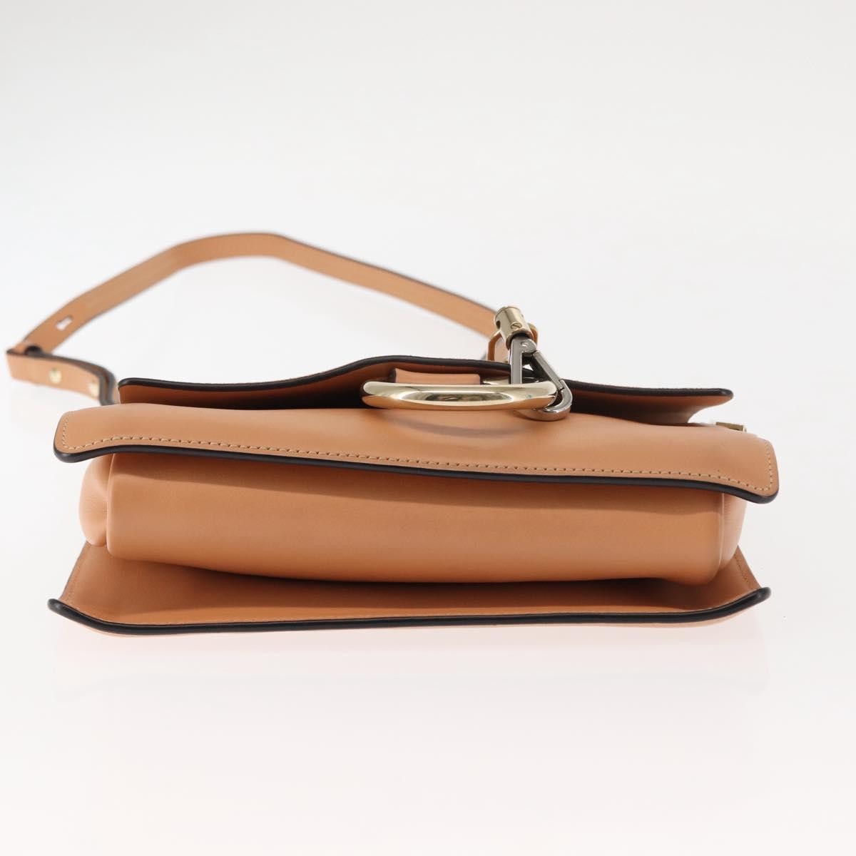 Chloe Faye Shoulder Bag Leather and Suede, BEIGE, LEATHER, Shoulder bag