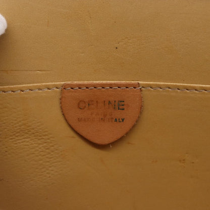 Celine Vintage Macadam Shoulder Bag Canvas and Leather, BROWN, CANVAS, Shoulder bag