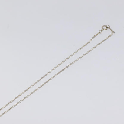 Tiffany & Co. Elsa Peretti Open Heart Pendant Necklace Sterling Silver, SILVER, SILVER, Necklace
