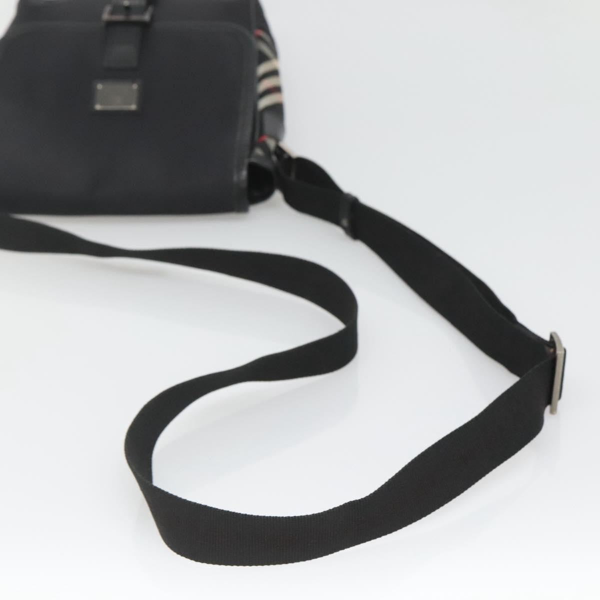 Burberry Vintage Crossbody Bag Nylon, BLACK, NYLON, Shoulder bag