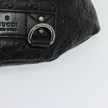 Gucci Waist Bag Guccissima Leather, BLACK, LEATHER, Clutche & pouche