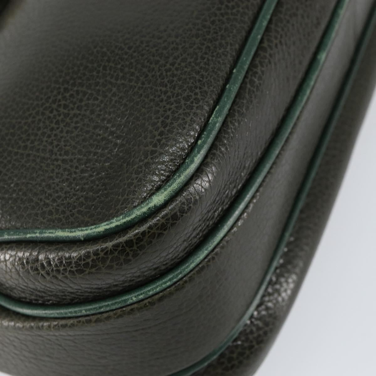 Bally Vintage Handbag Leather, KHAKI, LEATHER, Handbag