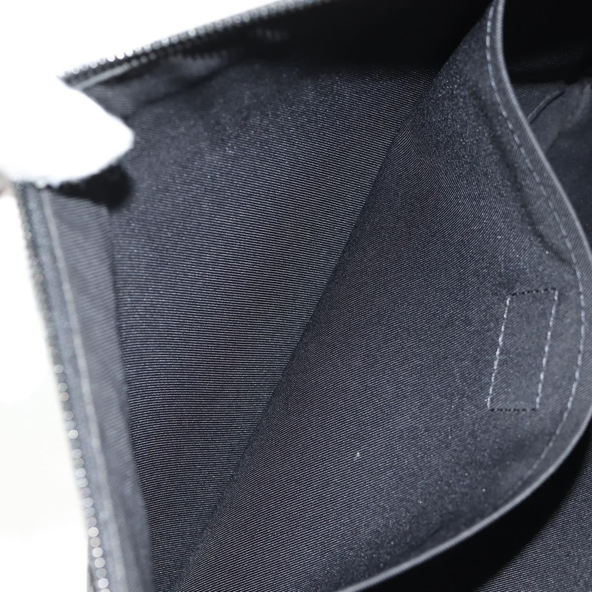 Louis Vuitton Discovery Pochette Monogram Shadow Leather, BLACK, LEATHER, Clutche & pouche