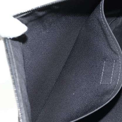 Louis Vuitton Discovery Pochette Monogram Shadow Leather, BLACK, LEATHER, Clutche & pouche