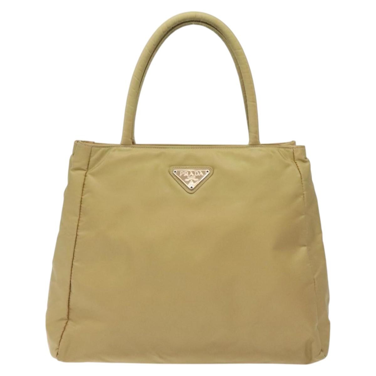 Prada Vintage Tote Tessuto, BEIGE, NYLON, Tote bag
