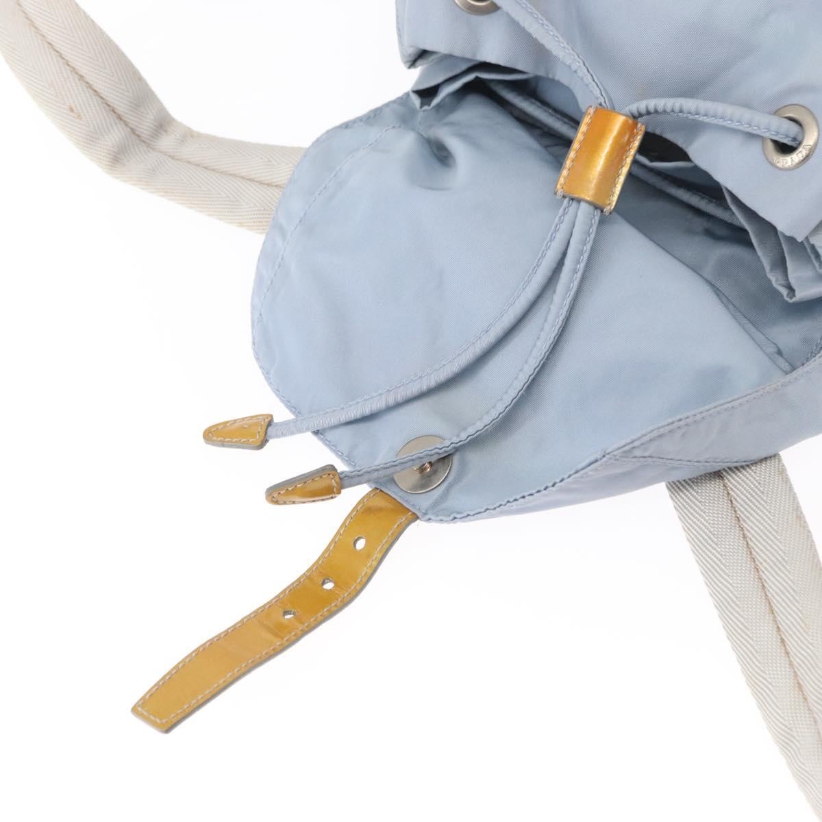 Prada Double Front Pocket Backpack Tessuto, BLUE, NYLON, Backpack