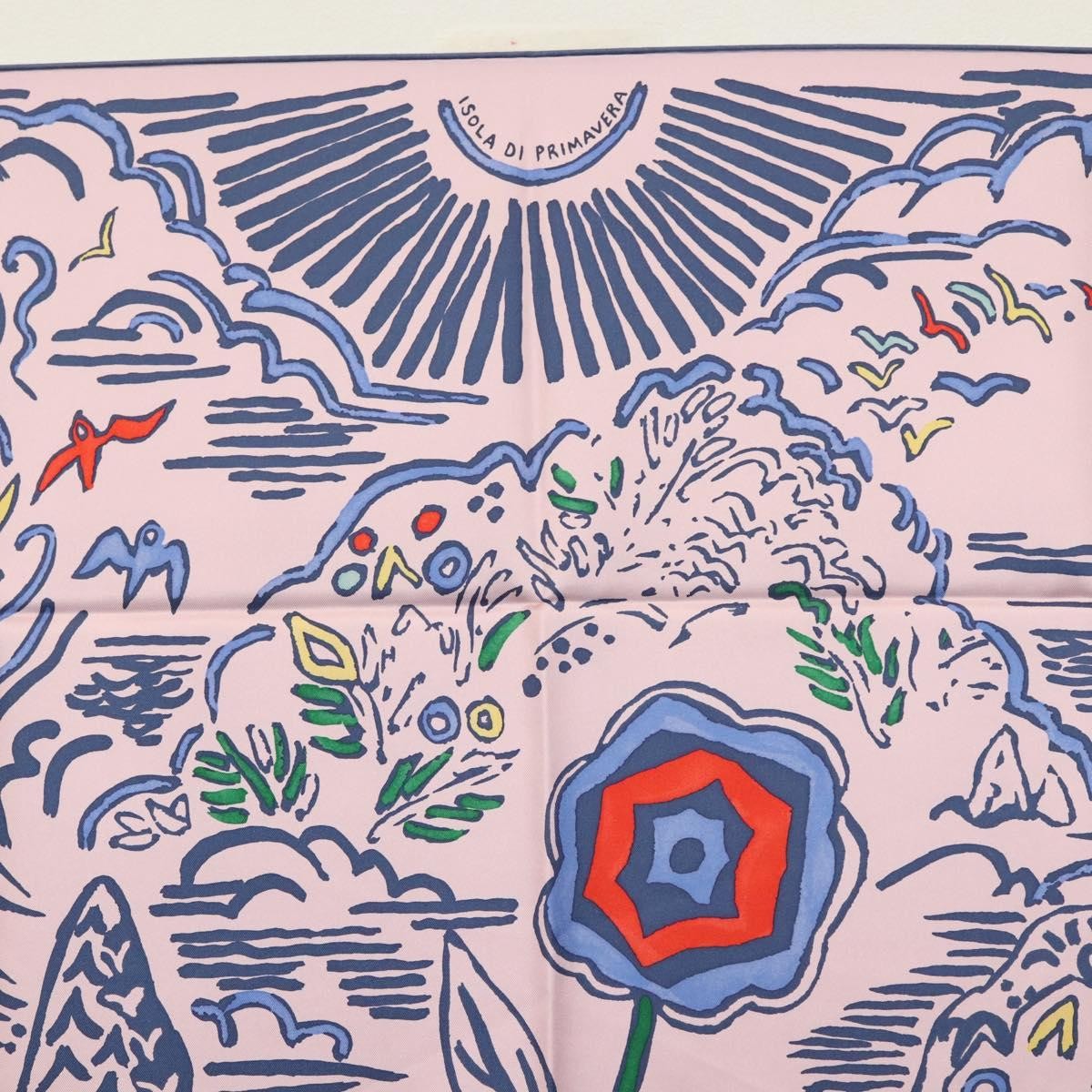 Hermes Carré 90 Silk multicolor, PINK, SILK, Scarve & shawl