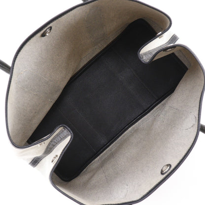 Hermes Garden Party Tote Toile and Leather, GRAY, CANVAS, Tote bag