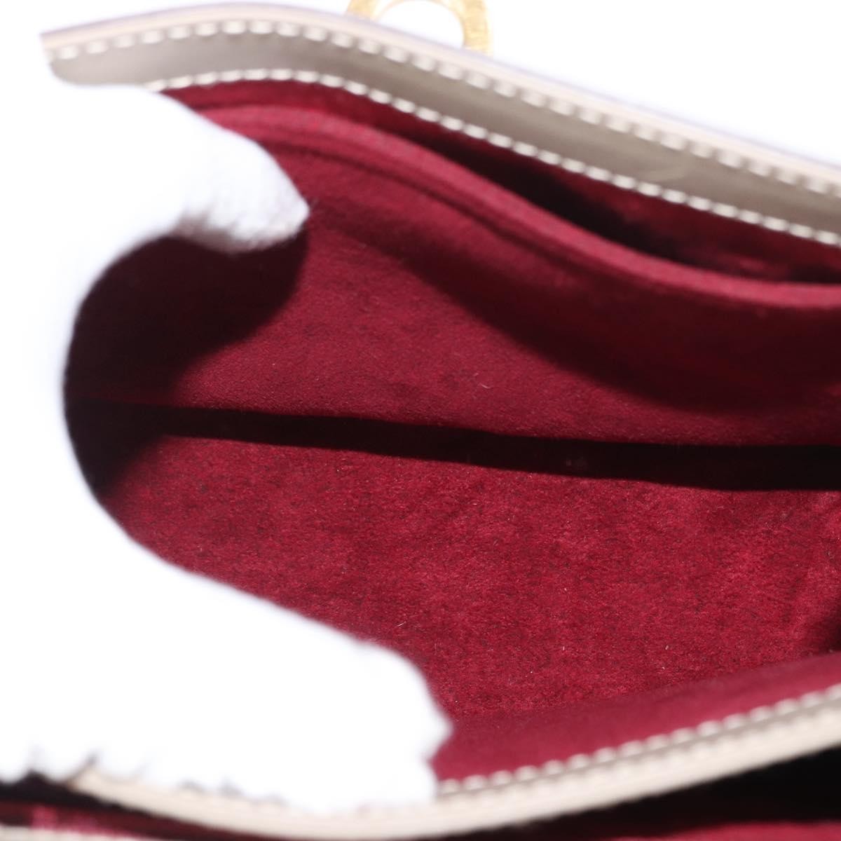 Salvatore Ferragamo Gancini Top Handle Flap Bag Leather, BEIGE, LEATHER, Handbag