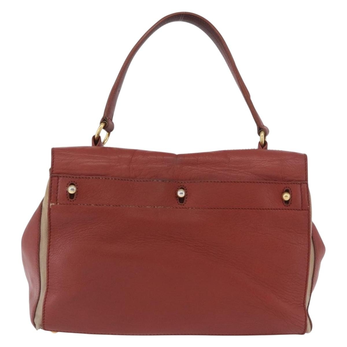 Saint Laurent Muse Two Bag Leather, Red, Leather, Handbag