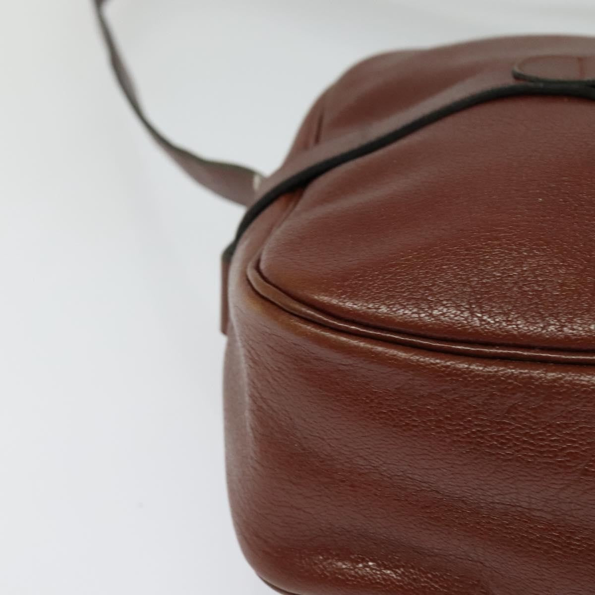 Christian Dior CD Shoulder bag Leather, BROWN, LEATHER, Shoulder bag