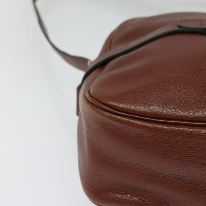 Christian Dior CD Shoulder bag Leather, BROWN, LEATHER, Shoulder bag