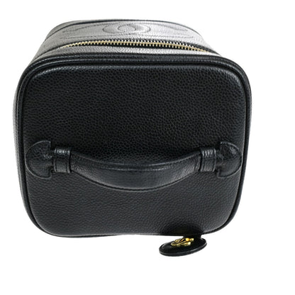 Chanel Vintage Timeless Vanity Case Caviar, BLACK, CALFSKIN, Handbag