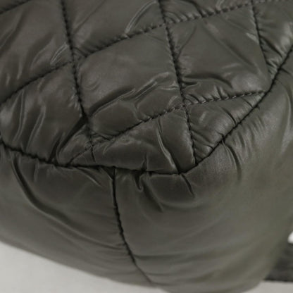 Chanel Coco Cocoon Messenger Bag Quilted Nylon, KHAKI, NYLON, Crossbody bag