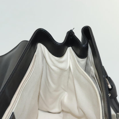 Salvatore Ferragamo Virna Satchel Leather, BLACK, LEATHER, Handbag