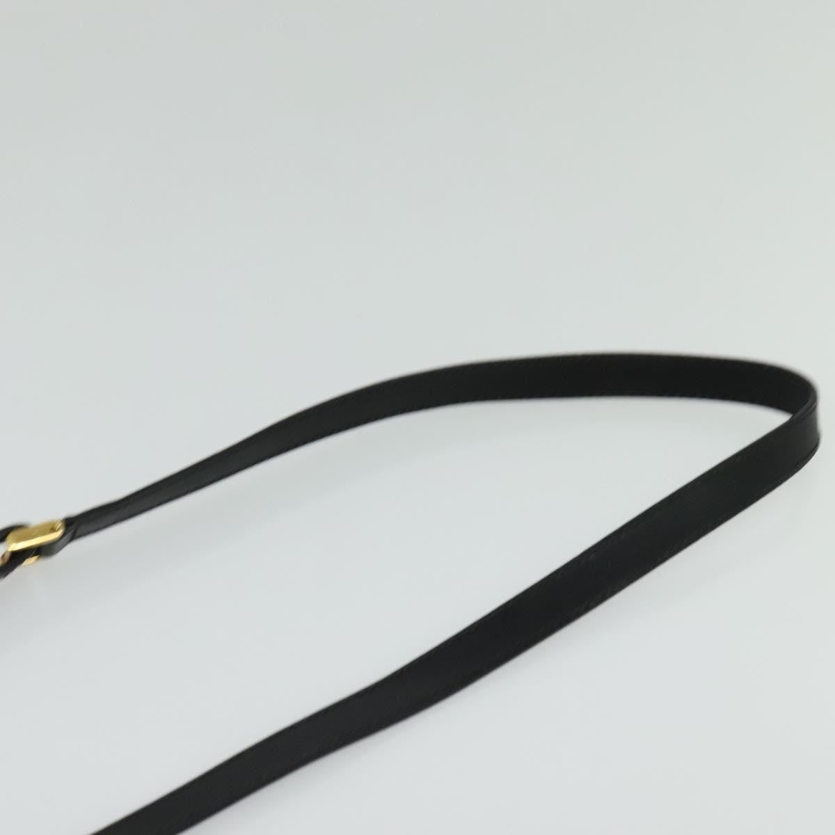 Gucci Vintage double G logo shoulder bag Leather, BLACK, LEATHER, Shoulder bag