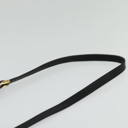 Gucci Vintage double G logo shoulder bag Leather, BLACK, LEATHER, Shoulder bag