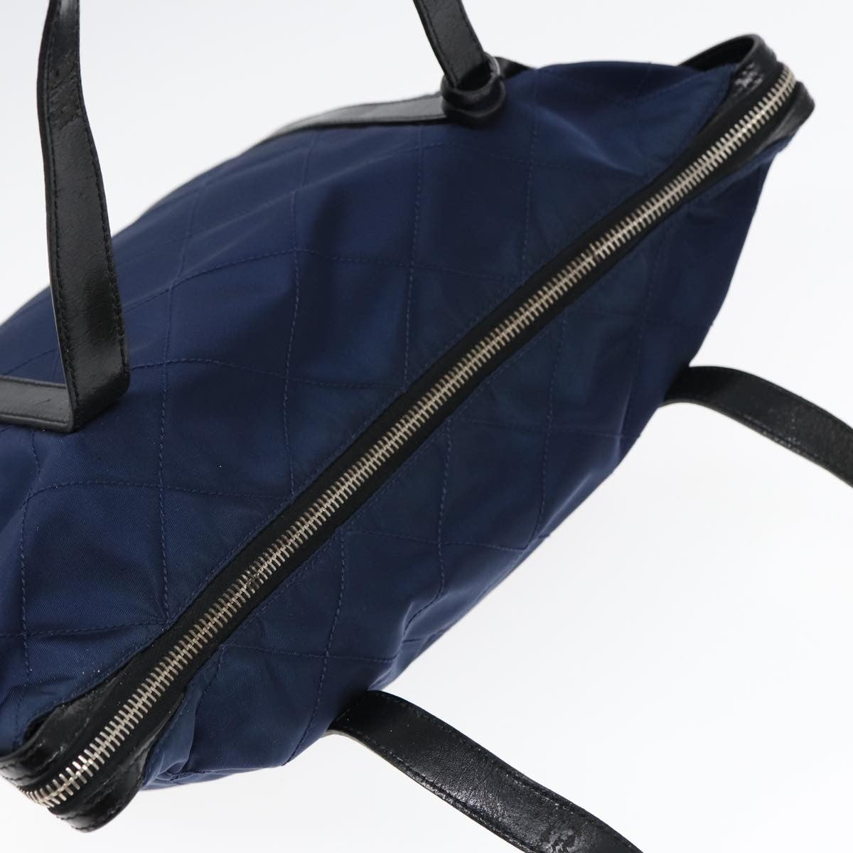 Prada Vintage Shoulder Bag Quilted Tessuto, NAVY, NYLON, Shoulder bag