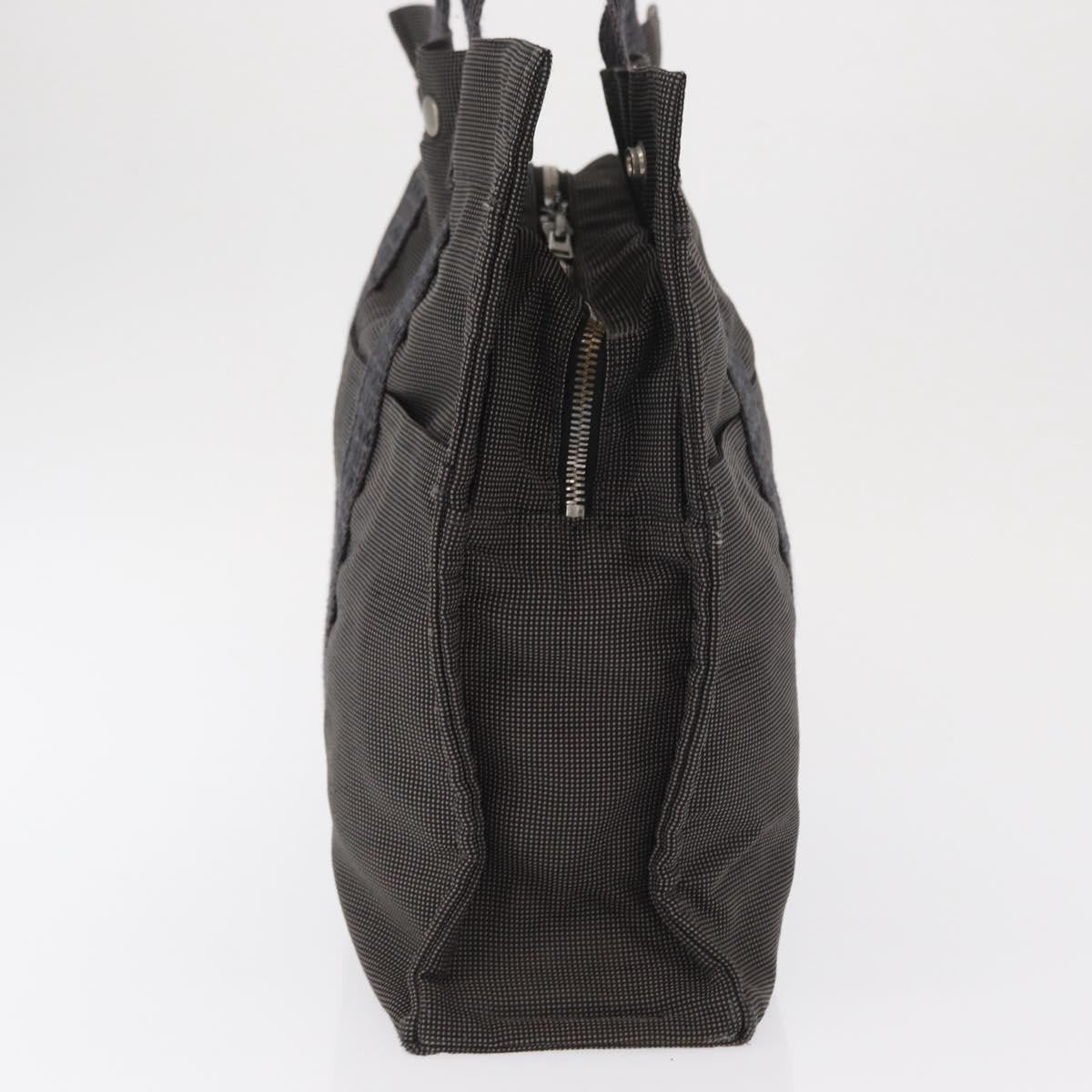 Hermes Fourre-tout Herline Canvas, GRAY, CANVAS, Tote bag
