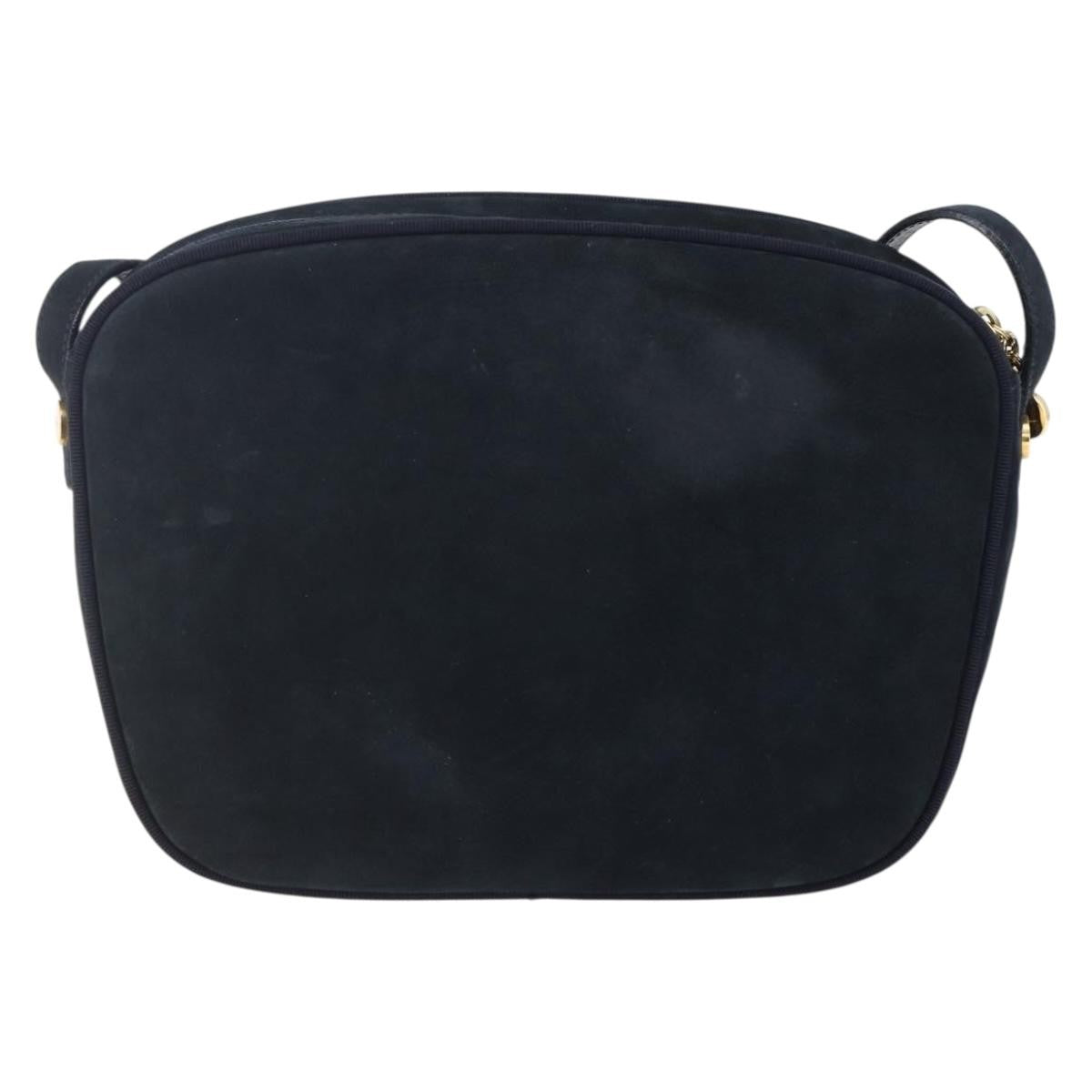 Salvatore Ferragamo Vala Shoulder Bag Leather, NAVY, LEATHER, Shoulder bag
