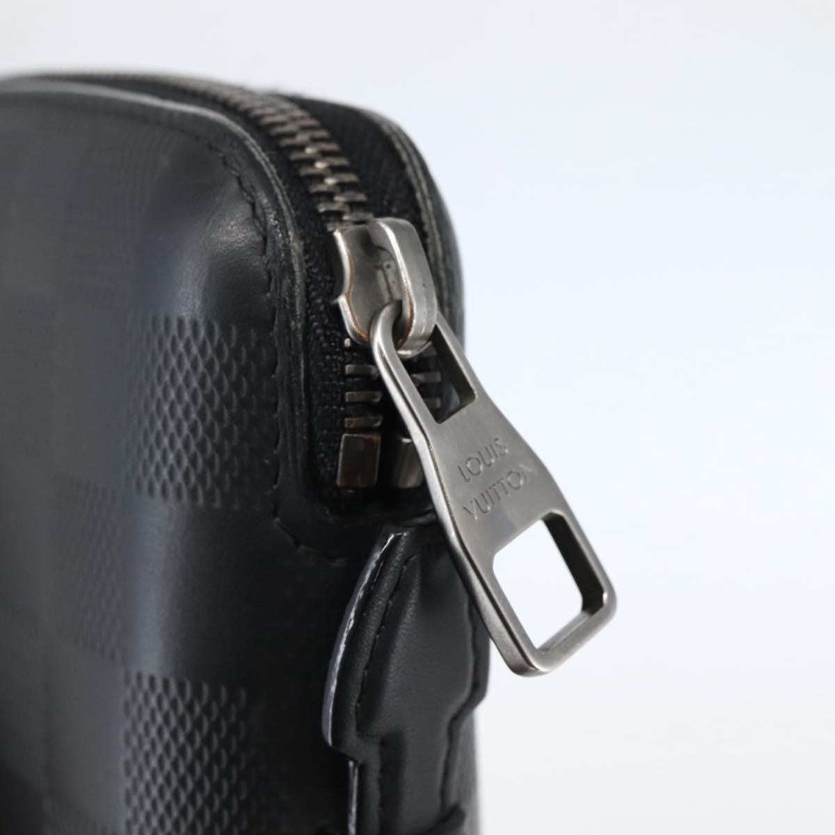 Louis Vuitton Organiser Atholl Leather, BLACK, LEATHER, Toiletry Case